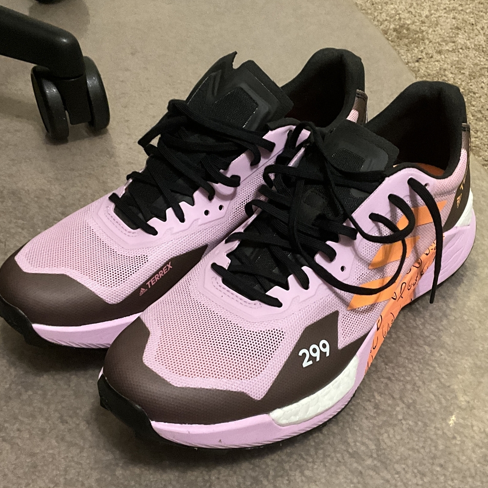 Adidas Terrex Agravic Ultra BCA Pink and Brown Trail Running Shoes